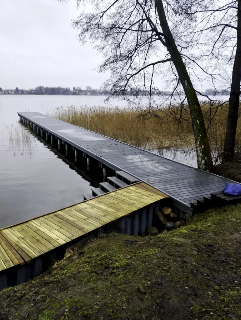 Budujemy kompleksowe pomosty na jeziorach - Mikołajki